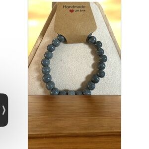 Gray Beaded Bracelet